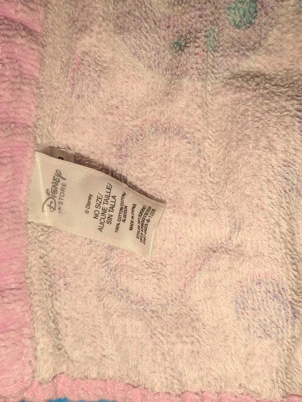 2) Vintage Disney Princess pink beach towel